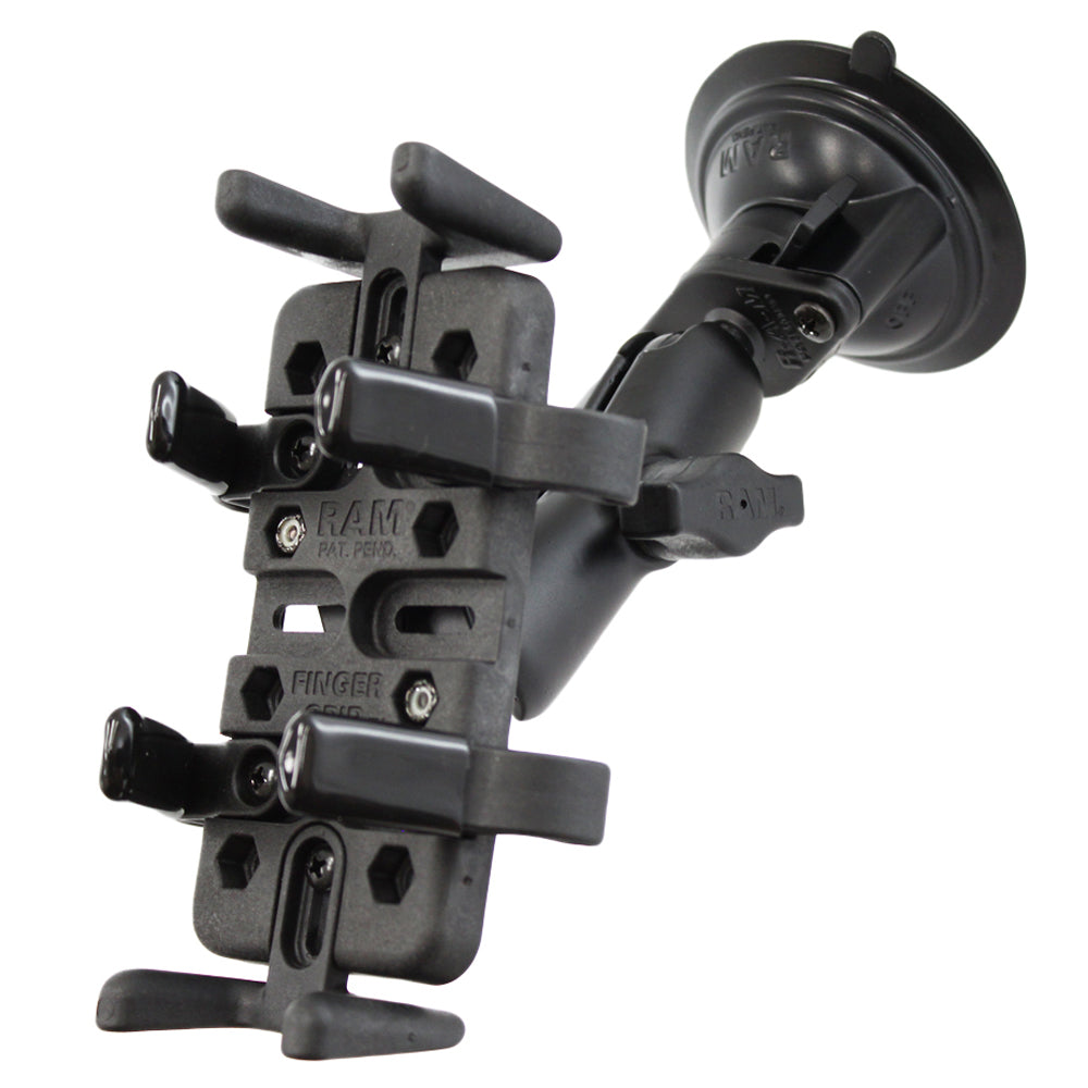 RAM Mount Universal Finger Grip Holder Suction Cup Mount [RAM-B-166-UN4U] on Sale