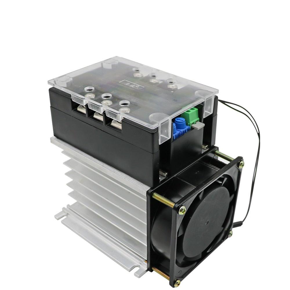 380V Motor Soft Start Module Controller Starter Stop Heat Sink Three-phase Motor Slow Start 1kw 2kw 4kw 6kw 8kw 10kw 15kw 20kw Discount
