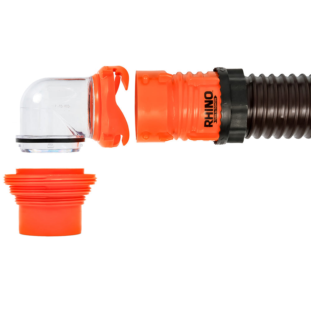 Camco RhinoFLEX 20 Sewer Hose Kit w/4 In 1 Elbow Caps [39741] Online