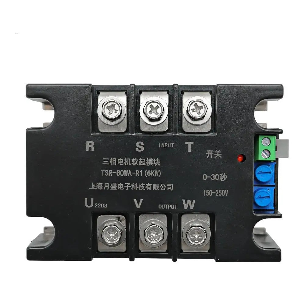 380V Motor Soft Start Module Controller Starter Stop Heat Sink Three-phase Motor Slow Start 1kw 2kw 4kw 6kw 8kw 10kw 15kw 20kw Online