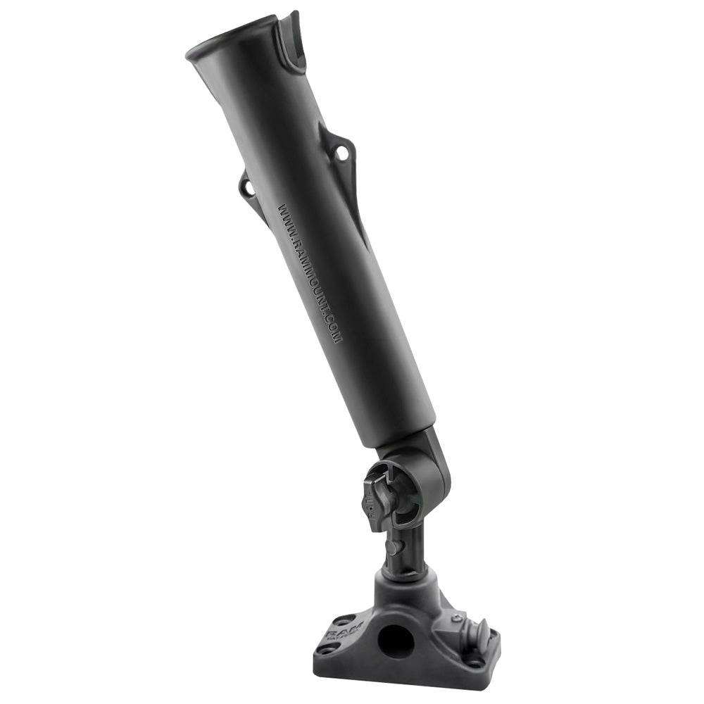 RAM Tough-Tube Fishing Rod Holder w/3″ Length Spline Post, Combination Bulkhead/Flat Surface Base & Plunger [RAP-394-SSBMPU] Online