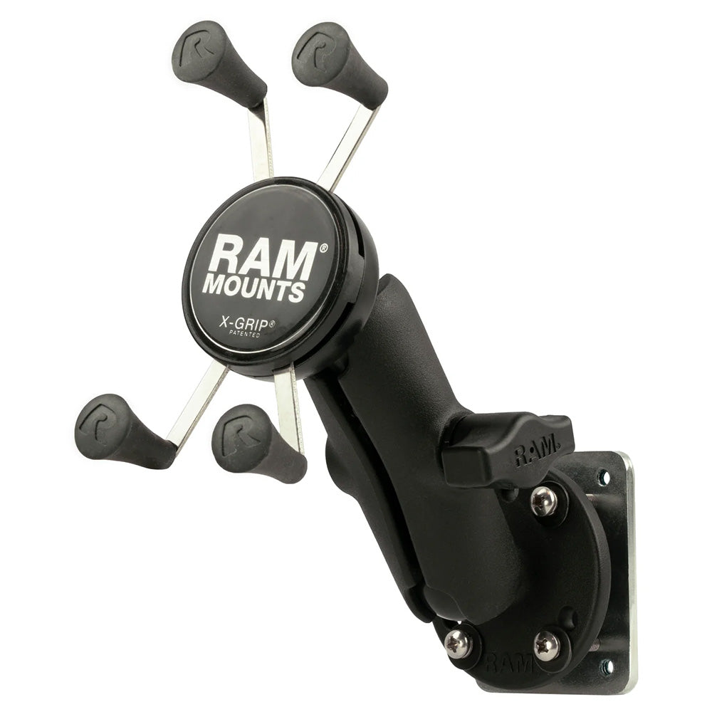 RAM Mount X-Grip Phone Mount w/Drill-Down Base  Backer Plate [RAM-B-138-UN7-225B2U] Supply