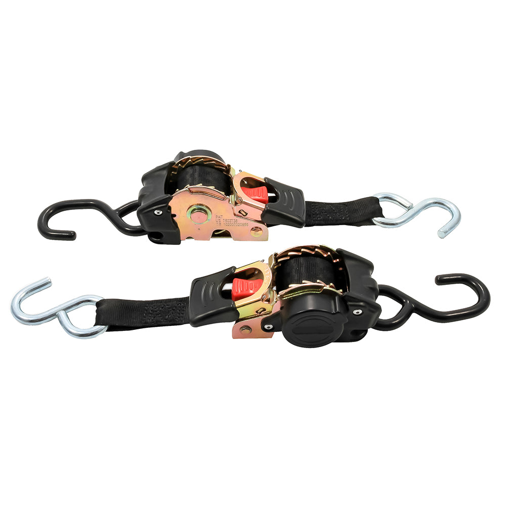 Camco Retractable Tie-Down Straps – 1″ Width 6 Dual Hooks [50033] Online now