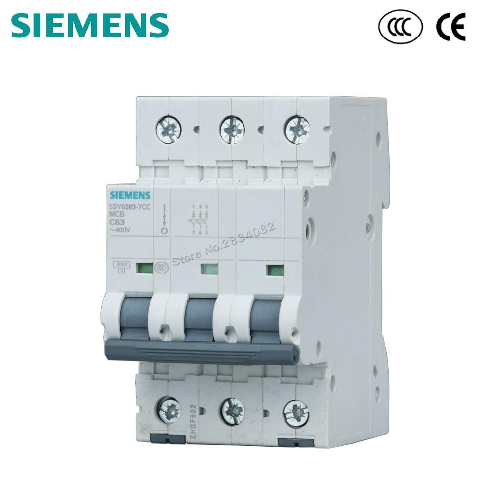 3P C63 Mini Circuit Breaker MCB 5SY6363-7CC 3P 400V 63A SIEMENS Sale