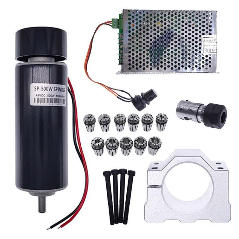 48V 500W Dc Spindle Set 0~60V Adjustable speed Governor Power Supply 220VAC Discount