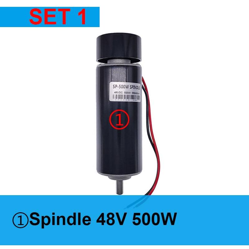 48V 500W Dc Spindle Set 0~60V Adjustable speed Governor Power Supply 220VAC Discount
