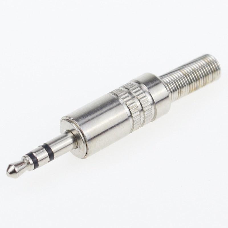 5 pcs 3.5mm 3-Pole Stereo Metal Plug Connector 3.5 Plug & Jack Adapter With Soldering Wire Terminals 3.5mm Stereo Plug Online