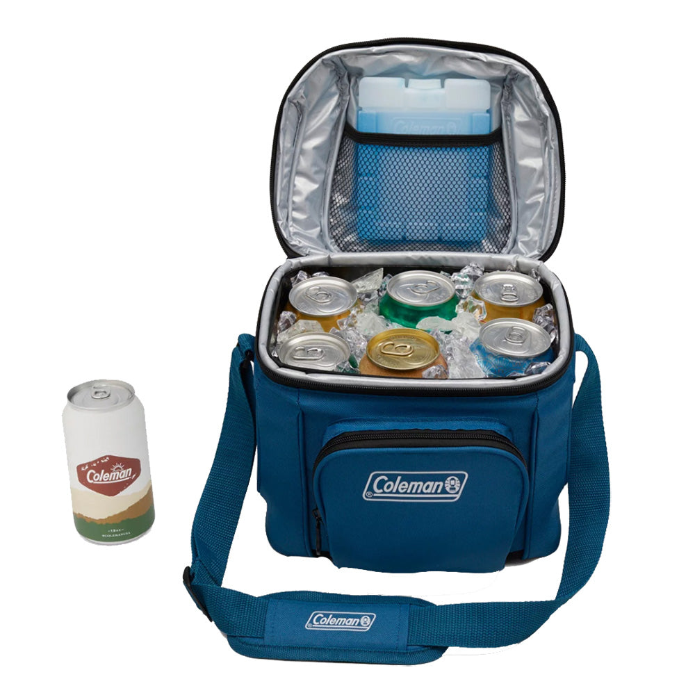 Coleman CHILLER 9-Can Soft-Sided Portable Cooler – Deep Ocean [2158134] Supply