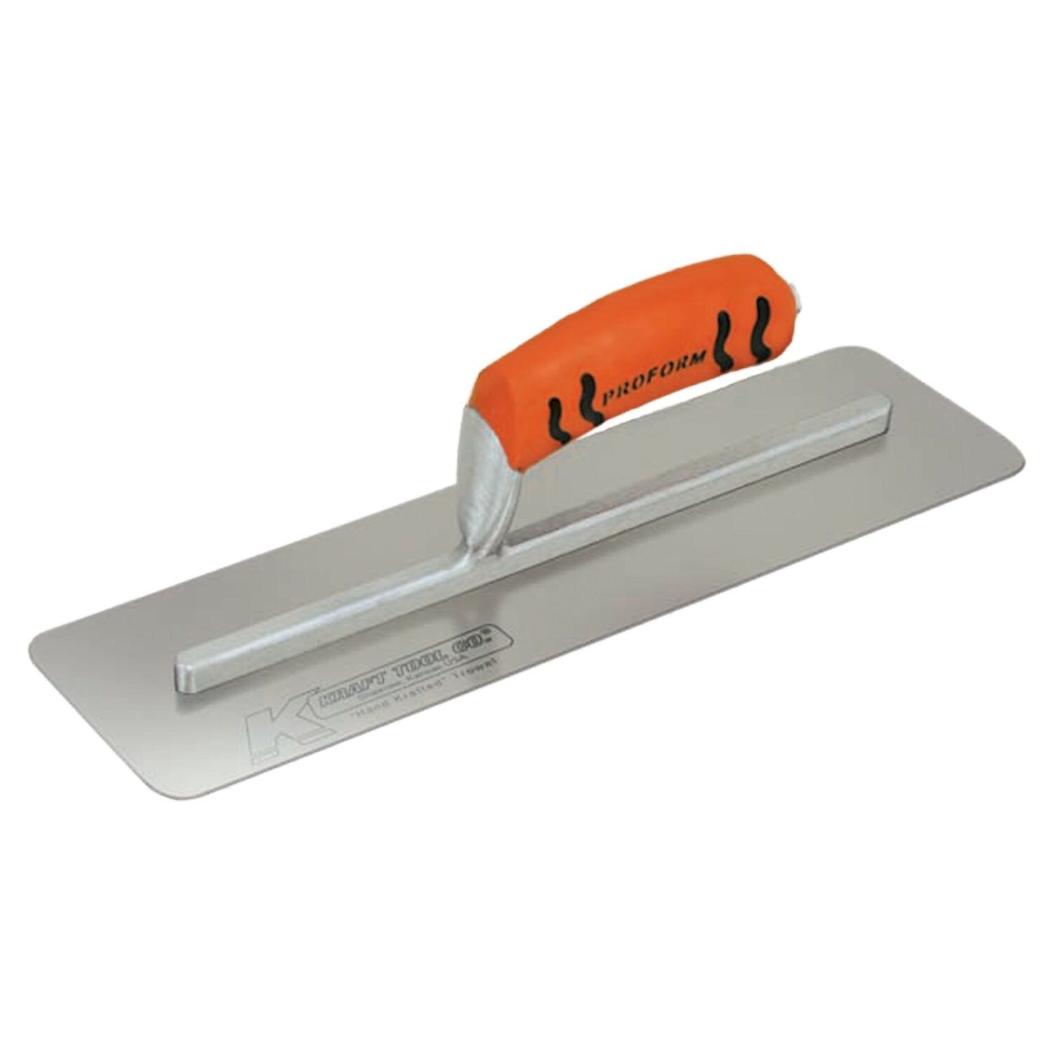 Kraft Tool CF333PF 16″ x 4″ Carbon Steel Silo Trowel with ProForm Handle Supply