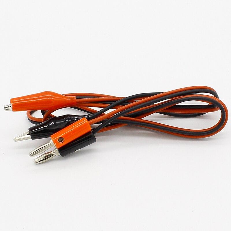 4mm Injection Banana Plug Alligator Clip Test Cable Leads 1M For Testing Probe Online Hot Sale