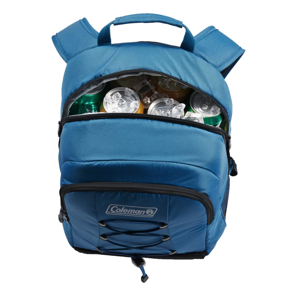 Coleman CHILLER 28-Can Soft-Sided Backpack Cooler – Deep Ocean [2158118] Online Hot Sale