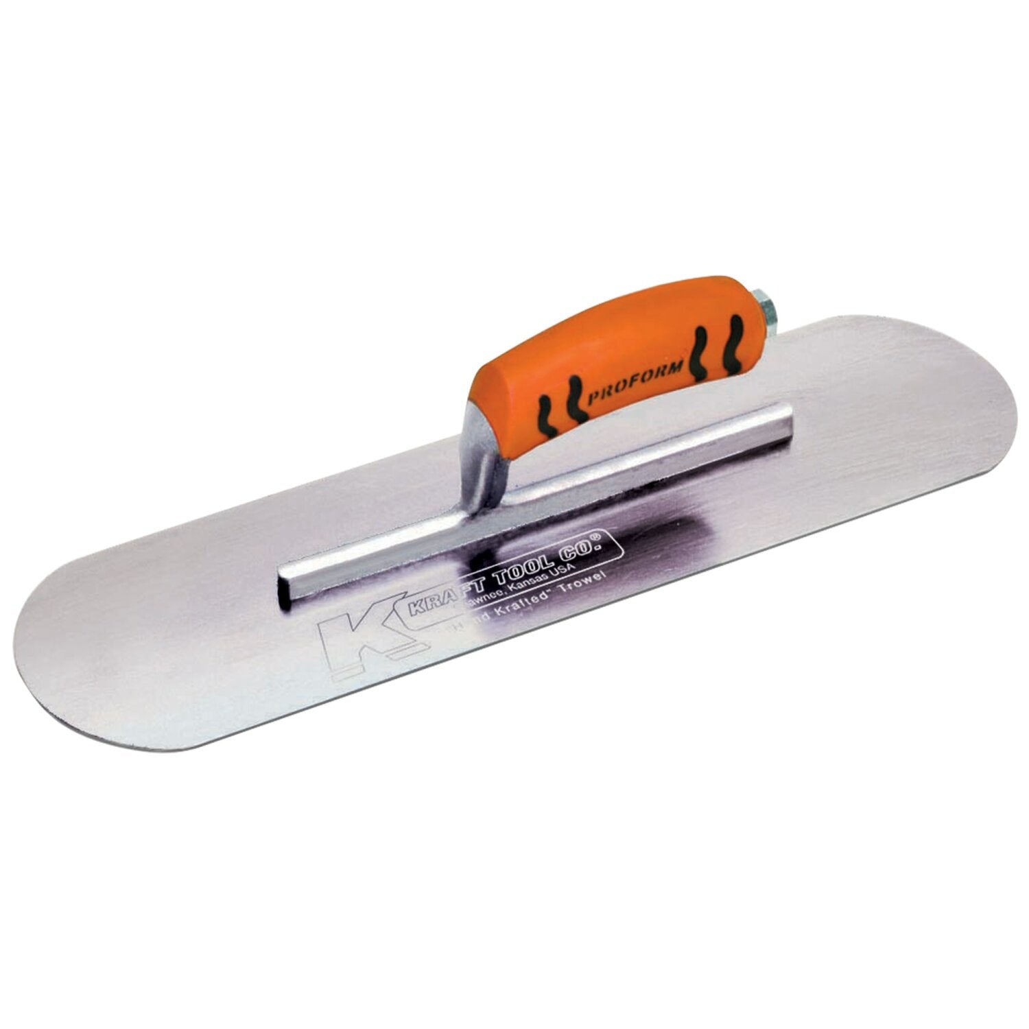 Kraft Tool CF327PF 14″ x 4″ Swedish Stainless Steel Pool Trowel with a ProForm Handle on a Short Shank Discount