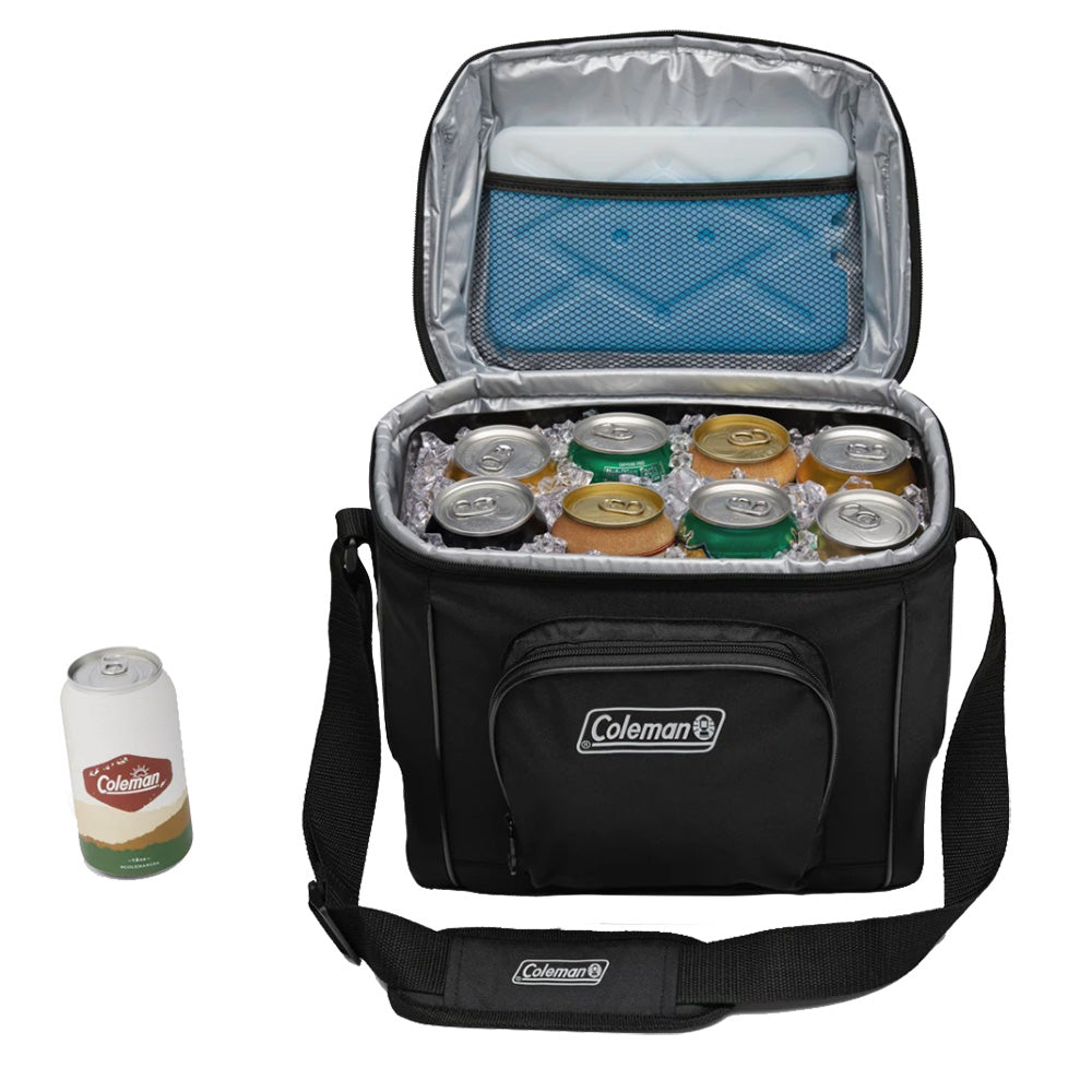 Coleman Chiller 16-Can Soft-Sided Portable Cooler – Black [2158135] Fashion