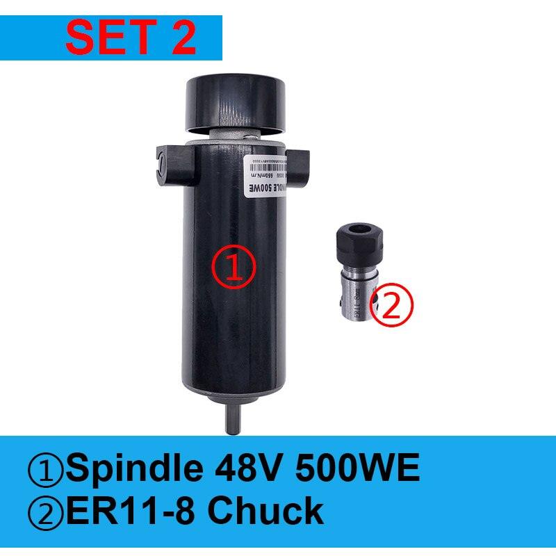 48V 500WE Dc Spindle Set 0~60V Adjustable speed Governor for carving machine Online Sale