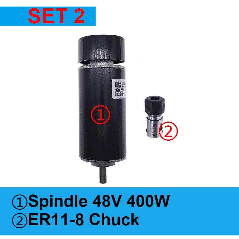 48V 400W Dc Spindle Set 0~60V Adjustable speed Governor Power Supply both 110VAC & 220VAC for Engraving machine Discount