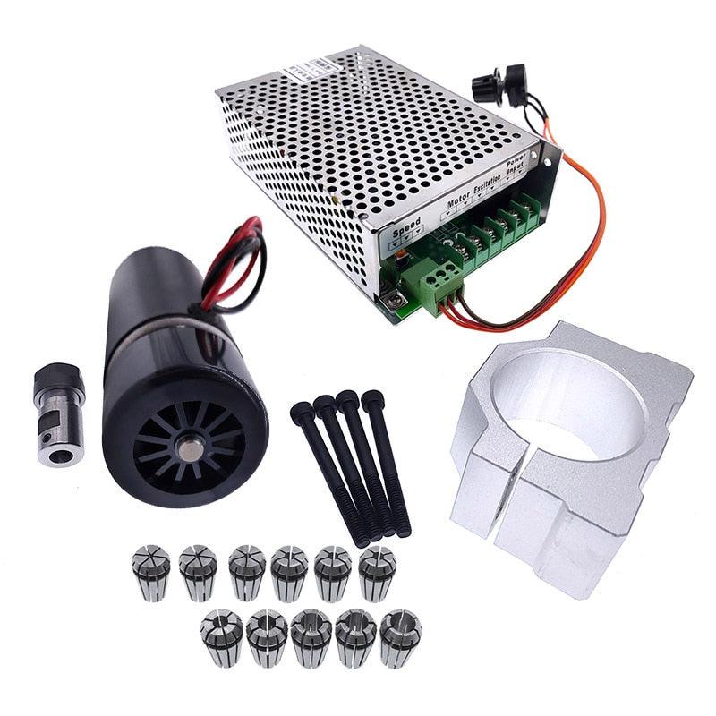 48V300W DC Spindle Motor 0-60V adjustable speed governor for Engraving machine spindle Online Hot Sale