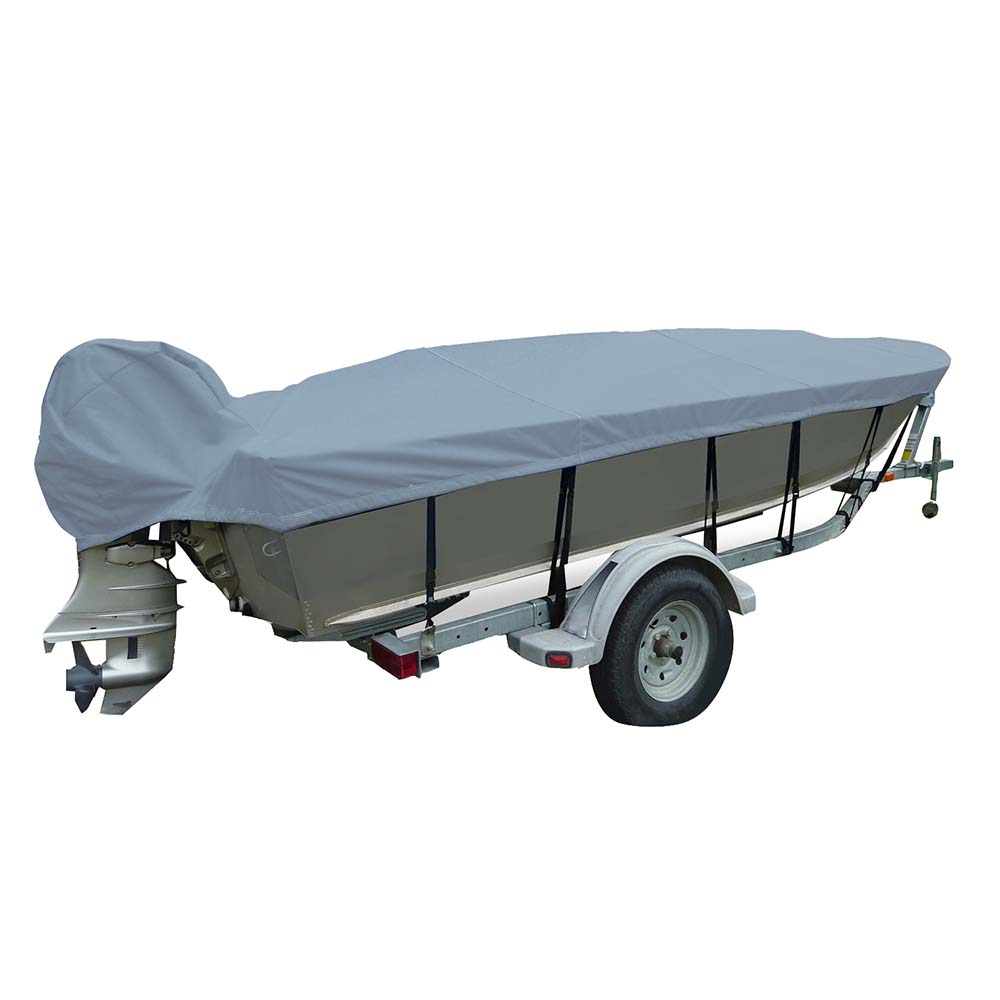 Carver Poly-Flex II Narrow Series Styled-to-Fit Boat Cover f/14.5 V-Hull Fishing Boats – Grey [70124F-10] Discount