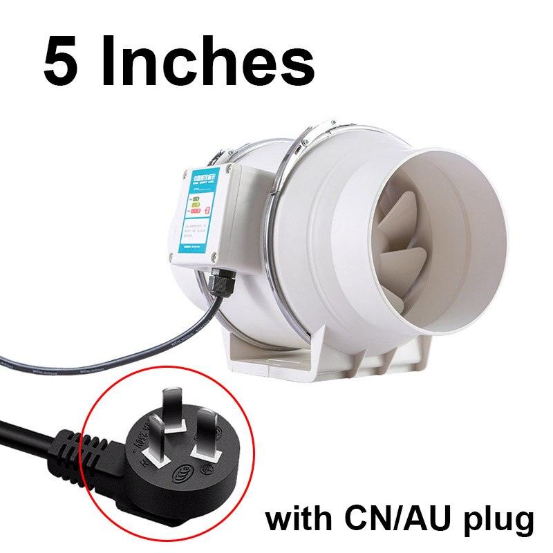 5 inch 220V Exhaust Fans Home Inline Pipe Duct Fan Kitchen Toilet Extractor Ventilation Online Hot Sale