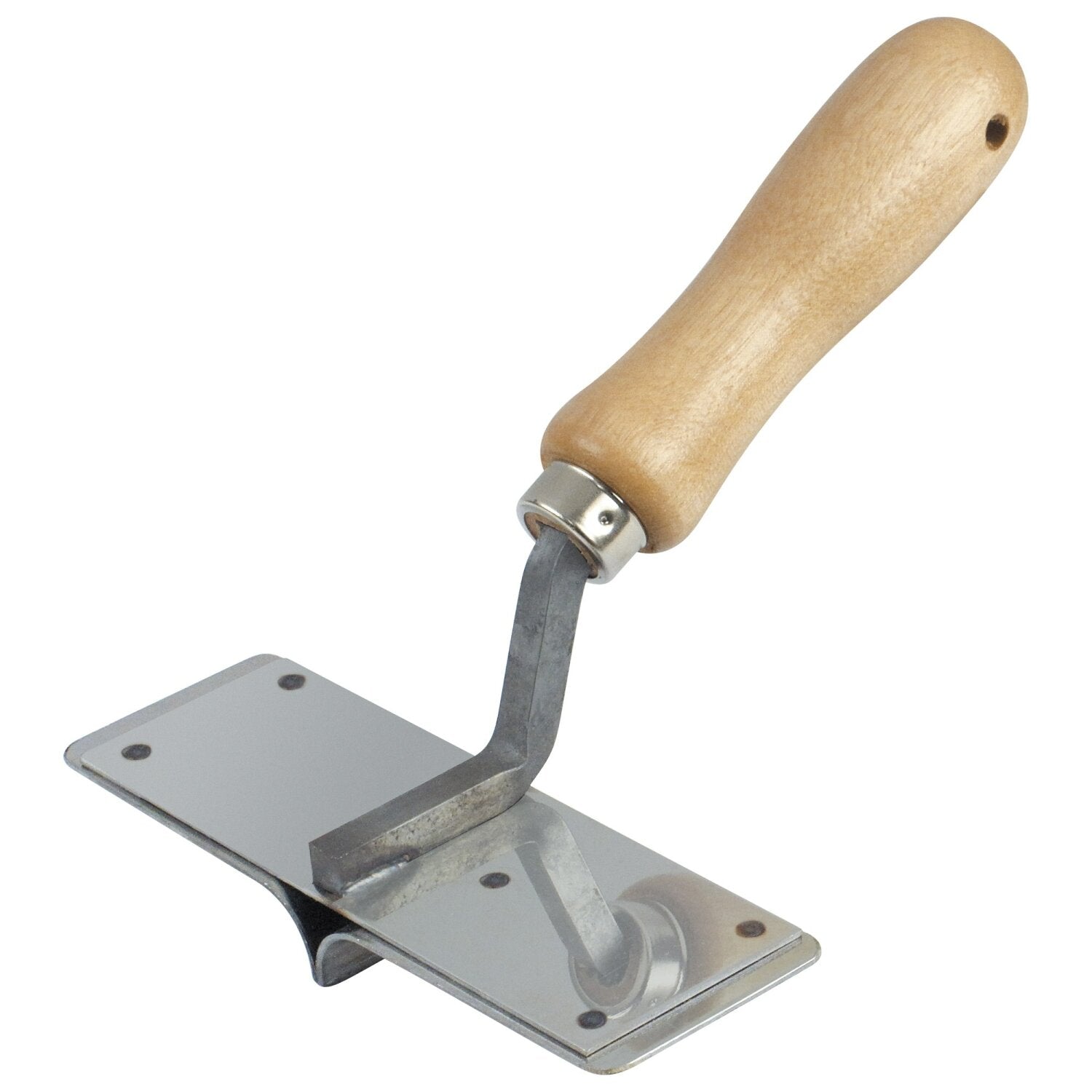 Kraft Tool CF409 2″x6″ 1/2″R 1/2″D 3/4″W Stainless Steel Curb Jointer with Wood Handle Online Sale