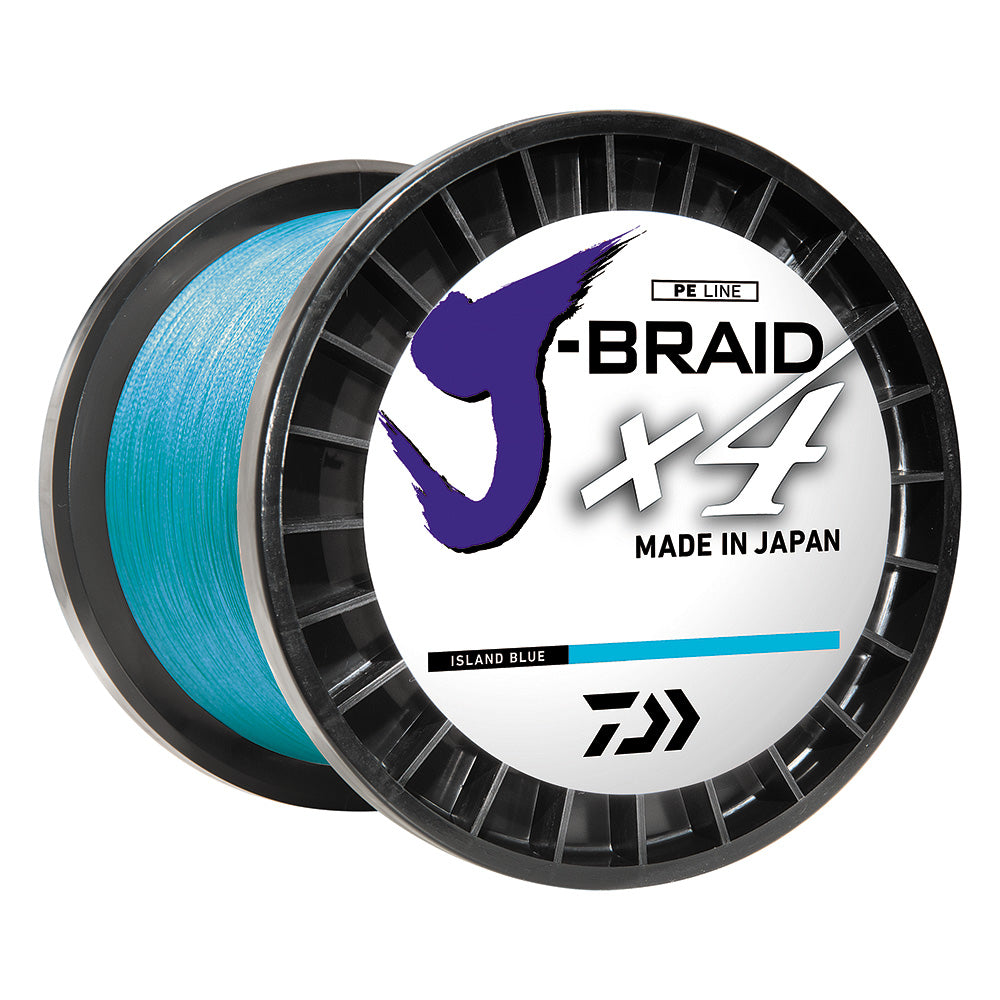 Daiwa J-BRAID x4 Braided Line – 30 lbs – 300 yds – Island Blue [JB4U30-300IB] Sale