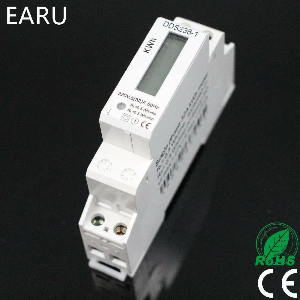 5(32)A 220V 50HZ Single Phase Din-Rail KWH Watt Meter on Sale