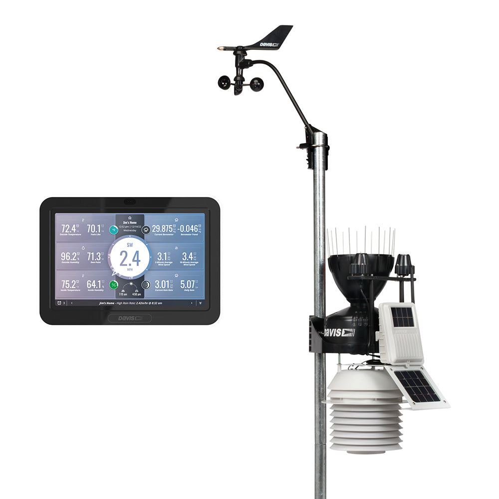 Davis Vantage Pro2 Wireless Weather Station w/WeatherLink Console, 24hr Fan Aspirated Radiation Shield, UV  Solar Sensors [6263] Fashion
