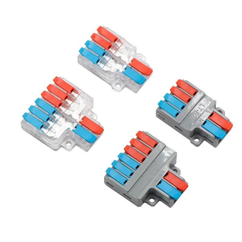 5/10/20PCS Mini Quick Wiring Terminal Separator Universal Wire and Cable Connector Conductor Wire Connector LT-624,LT-626 Sale