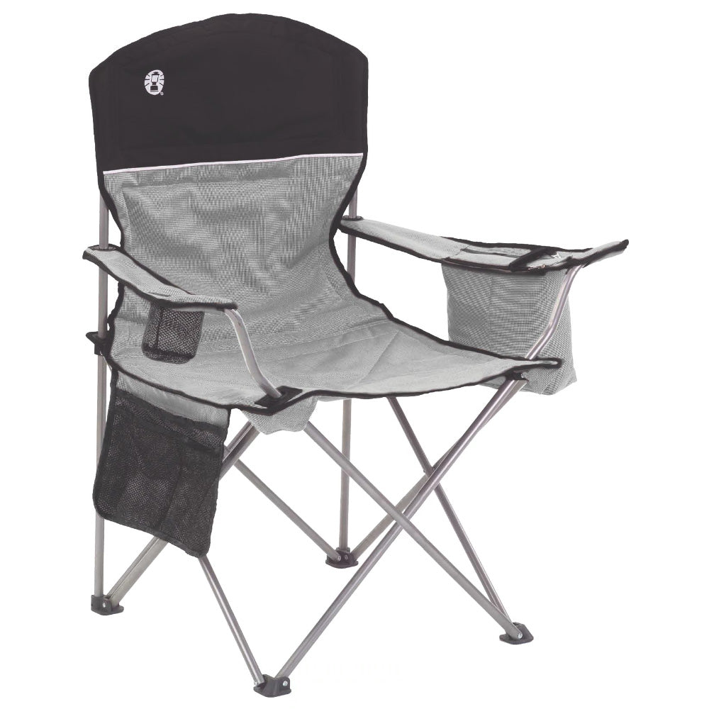 Coleman Cooler Quad Chair – Grey  Black [2000034873] Hot on Sale