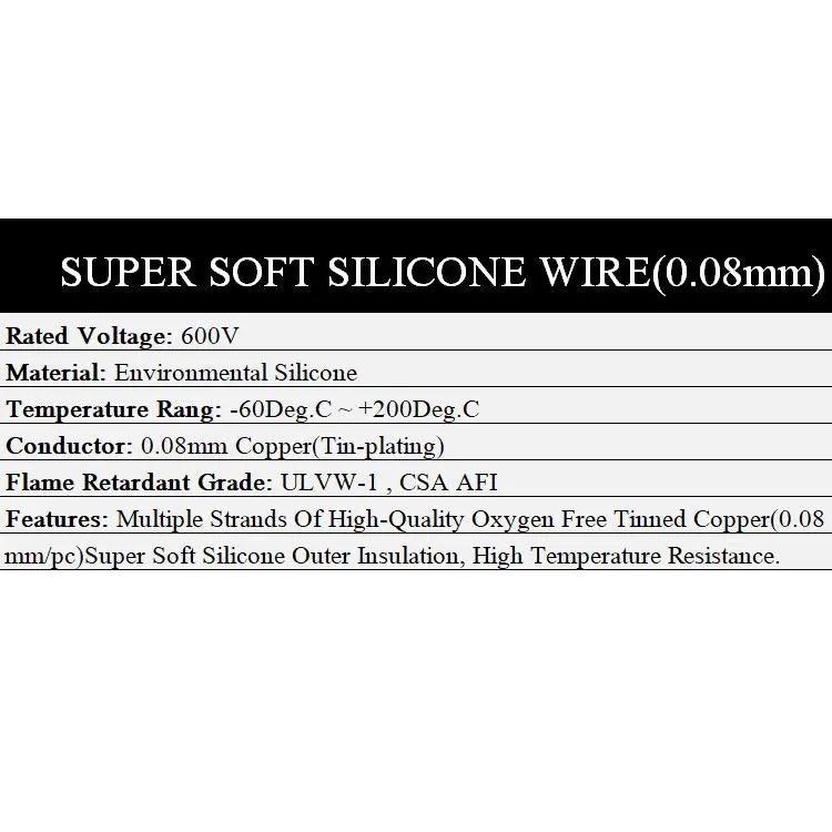 5M/10M Wire Cable Super Soft Silicone Insulated| 30-6 AWG/Multicolor Optional Online