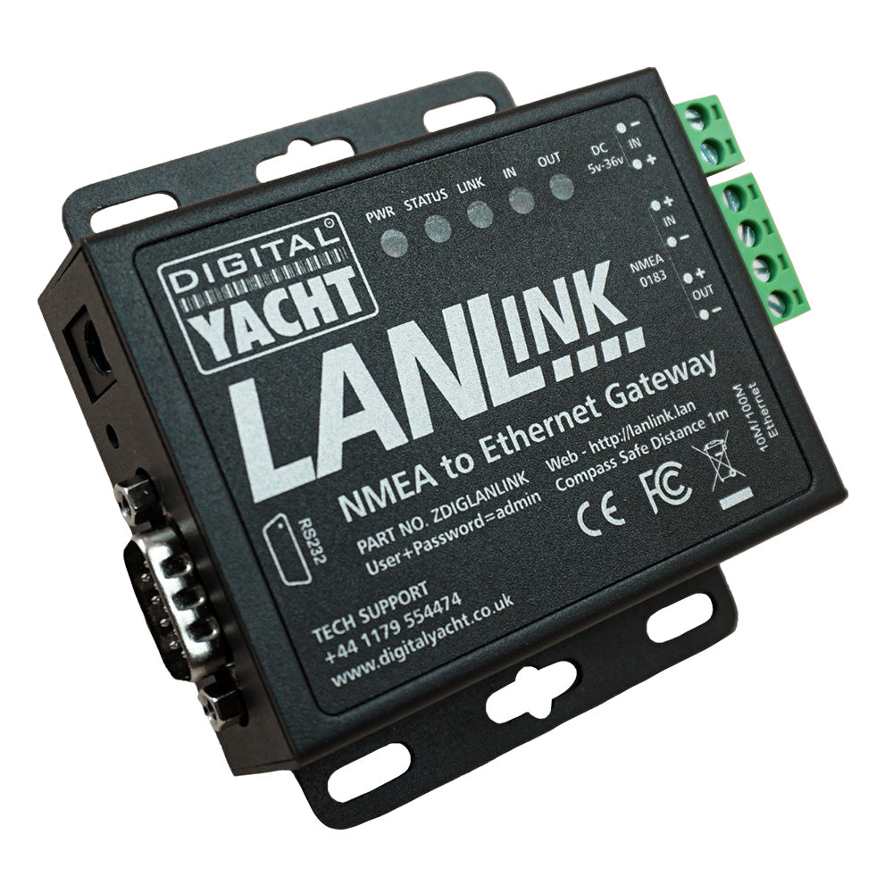 Digital Yacht LANLink NMEA 0183 To Ethernet Gateway [ZDIGLANLINK] Hot on Sale