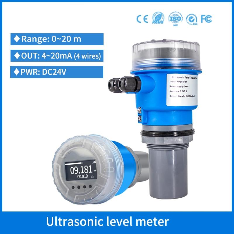5m 10m 20m 4-20mA Ultrasonic Level Meter No Contact Sanitary Olive Oil Tank Ultrasonic Level Sensor for Grain Solids Silo Online now