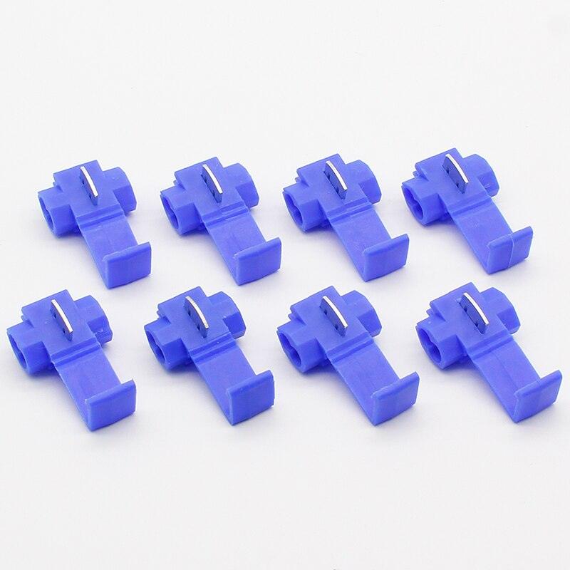 50PCS Blue Scotch Lock Wire Electrical Cable Connectors Quick Splice Terminals Crimp Hot on Sale