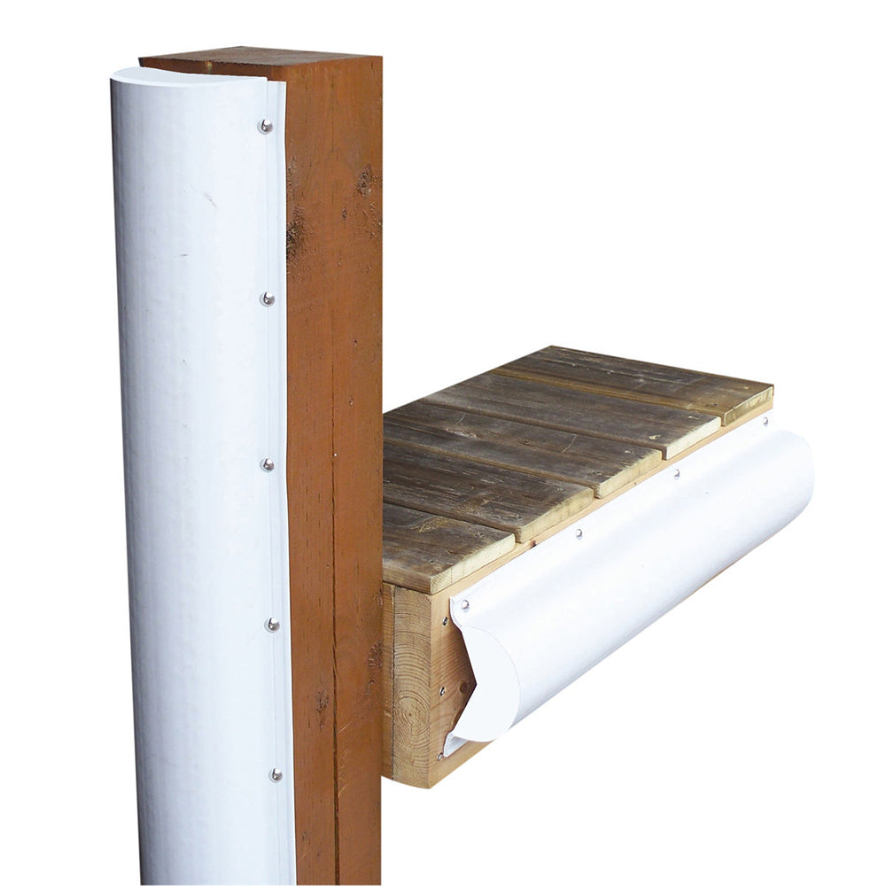 Dock Edge Piling Bumper – One End Capped – 6′ – White [1020-F] Fashion