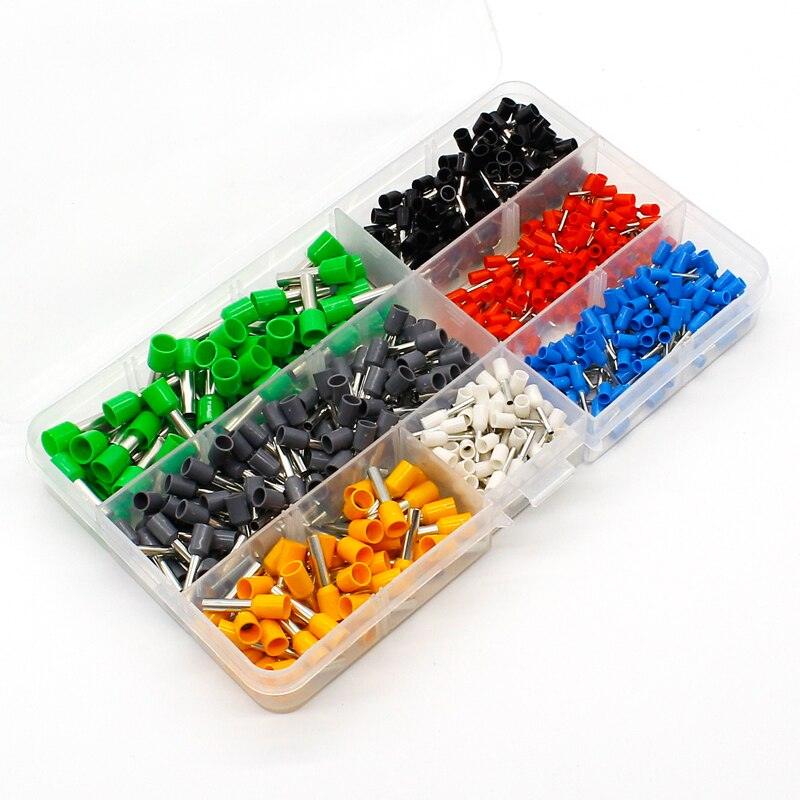 600 Pcs Copper Wire Crimp Tube Connector Spade Insulated Cord End Cable Wire Terminal Kit DIY Hand Tool Set For 22-10AWG Fashion