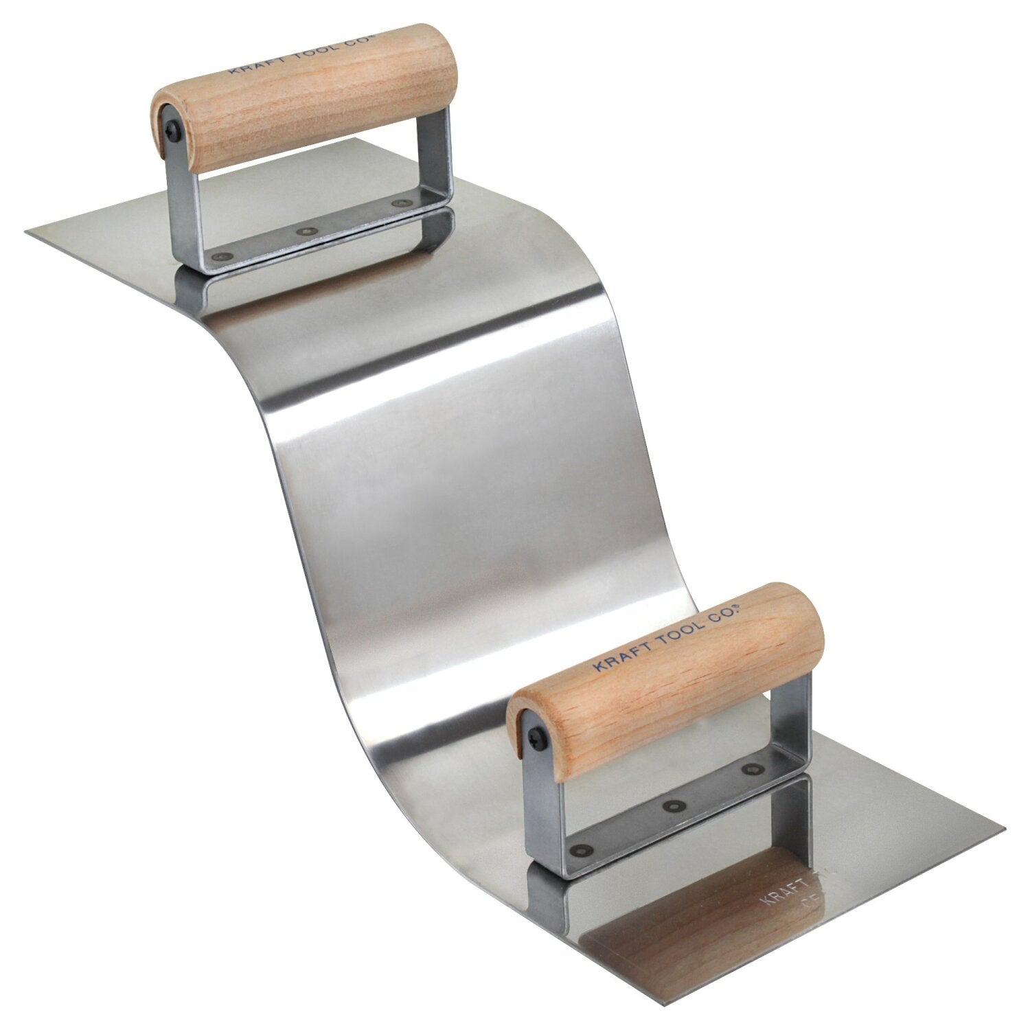 Kraft Tool CF511 Stainless Steel Curb & Gutter Tool, 2″R Curb, 3″R Gutter with Wood Handle Hot on Sale