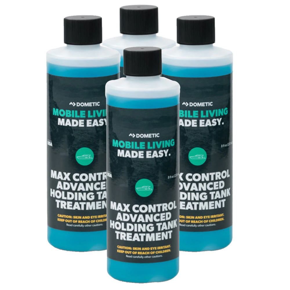 Dometic Max Control Holding Tank Deodorant – Four (4) Pack of 8oz Bottles [379700029] Supply
