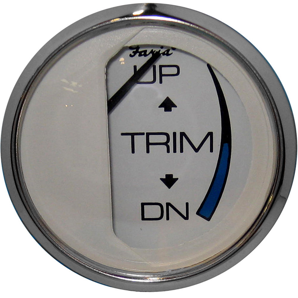 Faria Chesapeake White SS 2″ Trim Gauge (J/E/Suzuki Outboard) [13809] Fashion