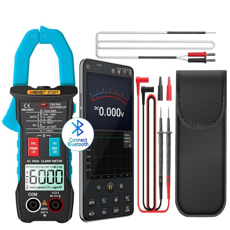 ANENG- ST207 Digital Bluetooth Multimeter Clamp Meter| AC Current Hz Capacitance Ohm Fashion