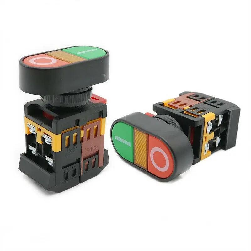 APBB 22mm 25mm 2 Buttons Momentary Double Head Push Button Supply