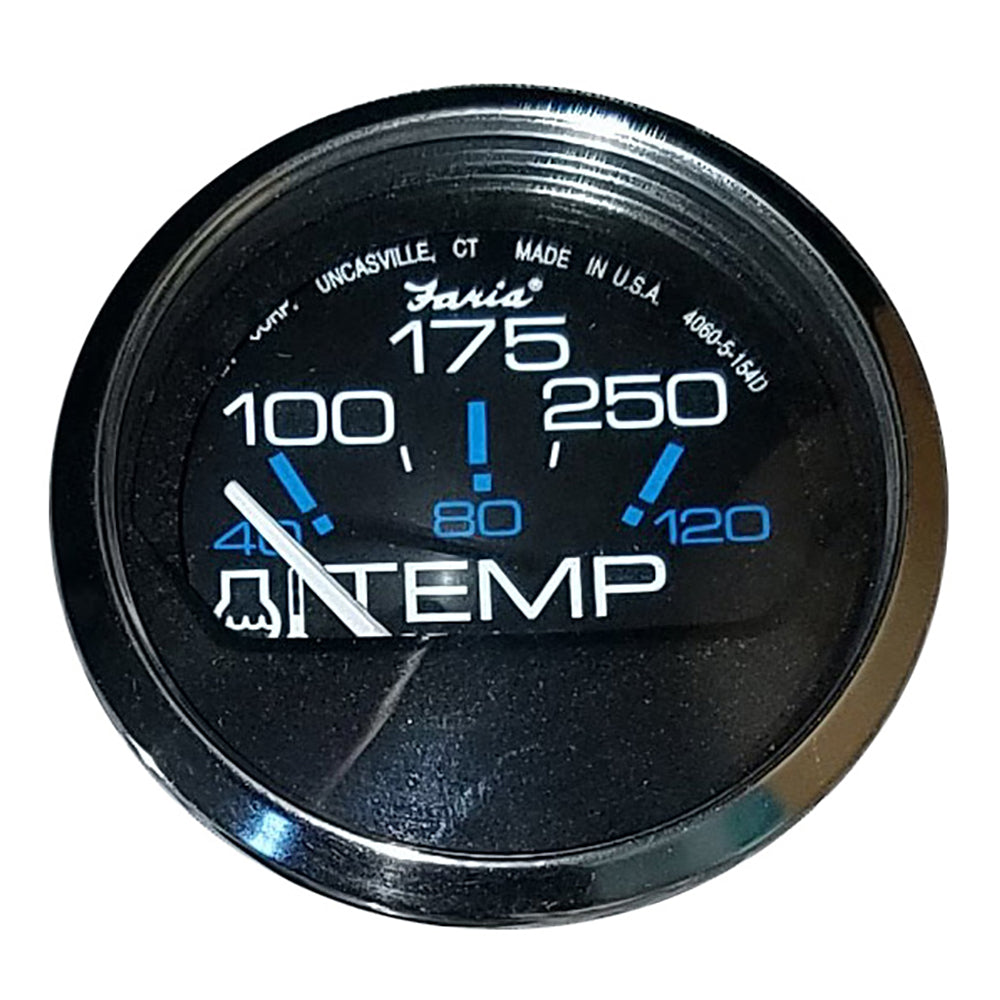 Faria Chesapeake Black 2″ Water Temperature Gauge (100-250F) [13704] Fashion