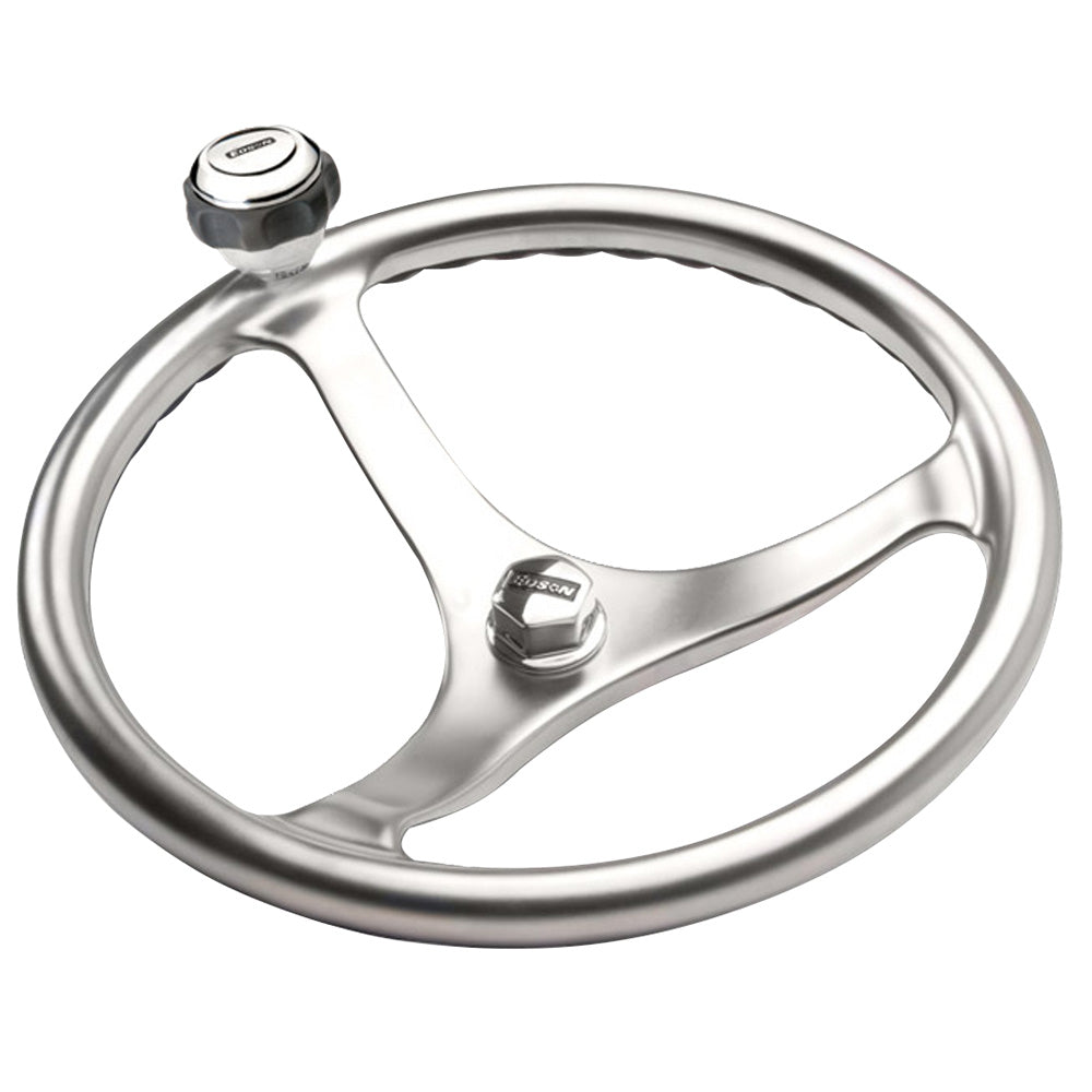 Edson Satin Finish Stainless Steel ComfortGrip 13″ PowerWheel w/Knob  Nut [1710WB-13WB-KIT] Online Hot Sale