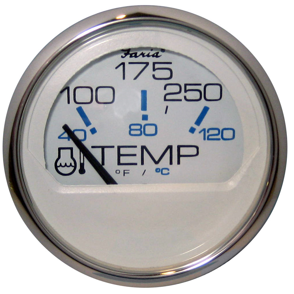 Faria Chesapeake White SS 2″ Water Temperature Gauge (100-250 DegreeF) [13804] Discount