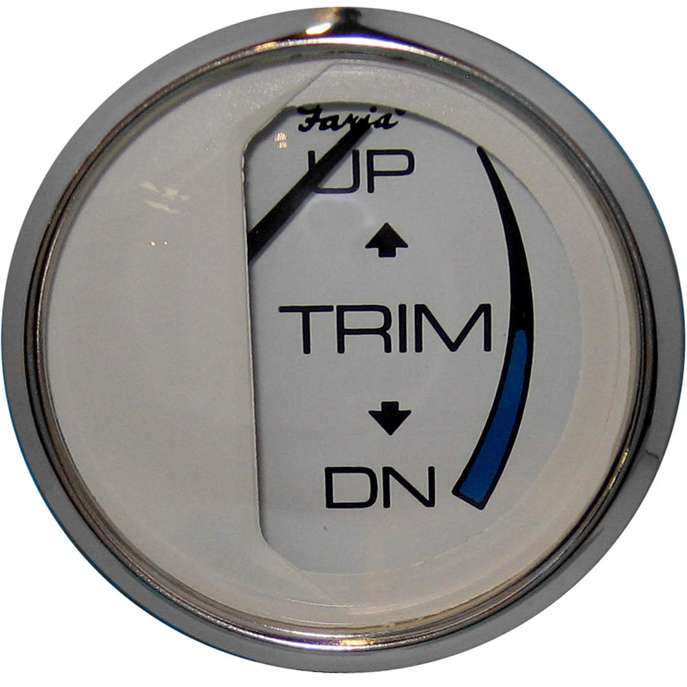 Faria Chesapeake White SS 2″ Trim Gauge (Mercury / Mariner / Mercruiser / Volvo DP / Yamaha – 01 and Newer) [13807] Supply