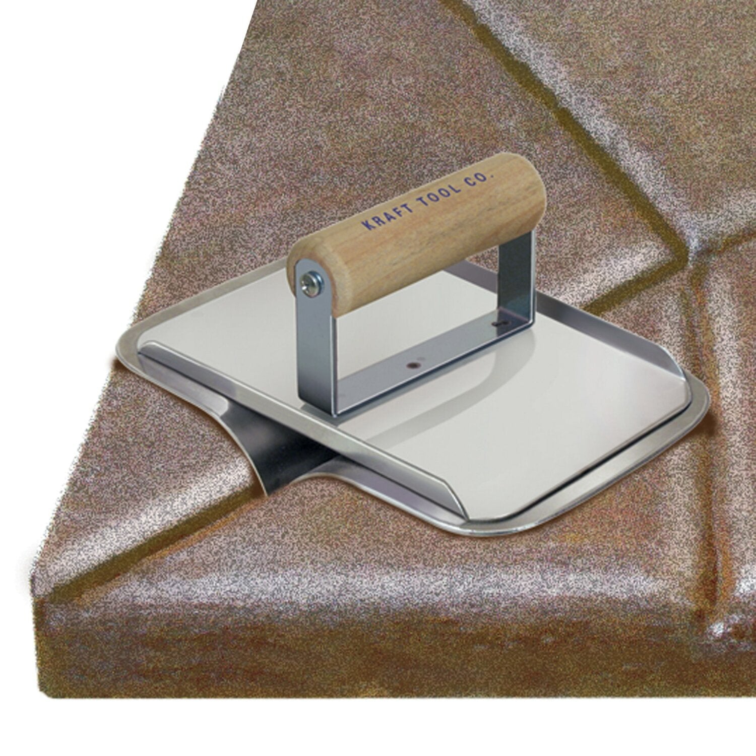 Kraft Tool CF660 6″ x 6″ 1-1/2″R 1-1/2″Bit Stainless Steel Deco Hand Groover with Wood Handle Fashion