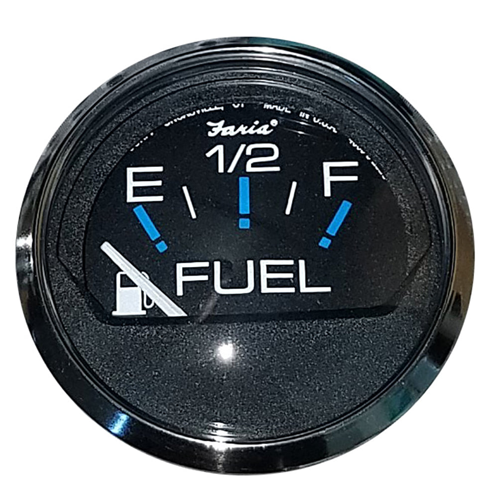 Faria Chesapeake Black 2″ Fuel Level Gauge (E-1/2-F) [13701] Supply