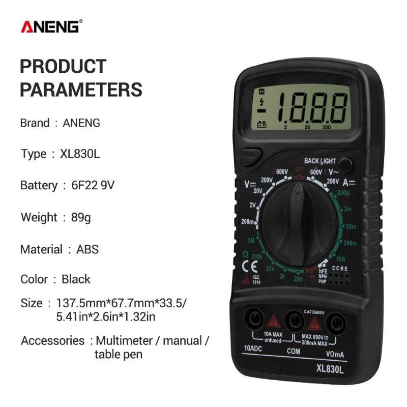ANENG- XL830L Digital Esr Meter Testers| Dmm Transistor Peak Tester Meter Online