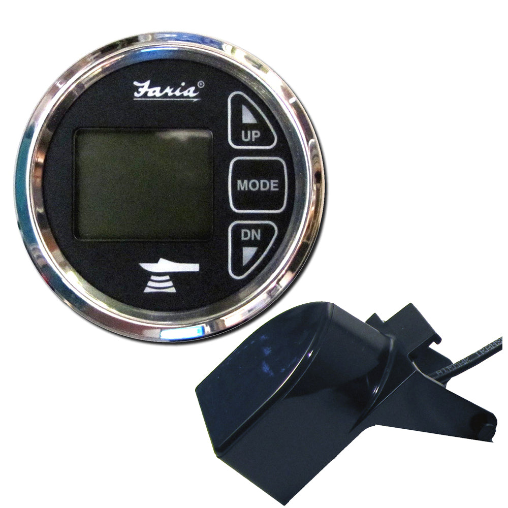 Faria Chesapeake Black 2″ Dual Depth  Temp Sounder w/Transom Mount Transducer [13752] Online now