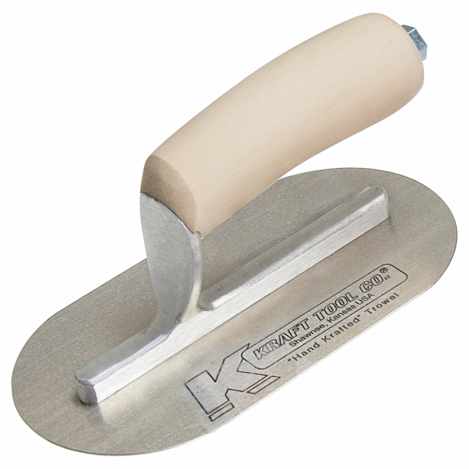 Kraft Tool CF724 7-1/2″ x 4″ Mini Pool Trowel with Camel Back Wood Handle Online