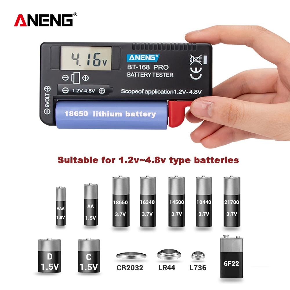 ANENG- AN-168 POR Digital Lithium Battery Capacity Tester Universal test Sale