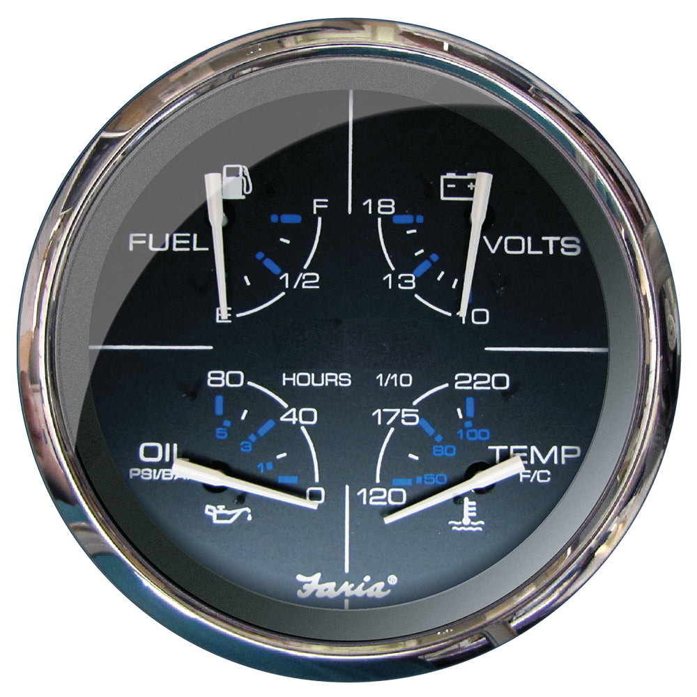 Faria Chesapeake Black 5″ Multifunction Gauge [33762] on Sale